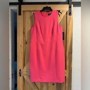 Evan Picone Pink Sleeveless Sheath Dress